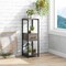 3 Tier Tall Metal Plant Stand Set of 2 with Drawer and Display Shelves for Plants